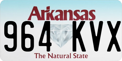 AR license plate 964KVX