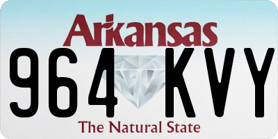 AR license plate 964KVY