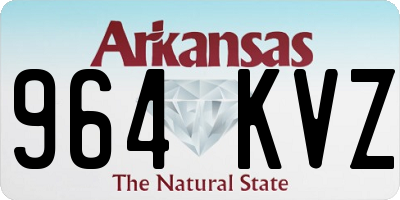 AR license plate 964KVZ