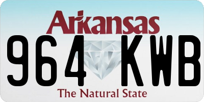 AR license plate 964KWB