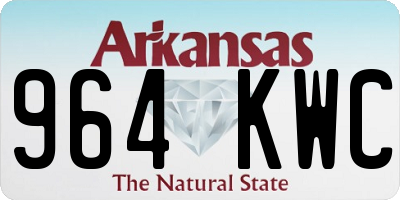 AR license plate 964KWC