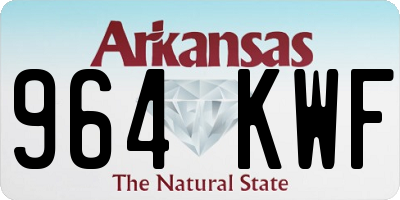 AR license plate 964KWF