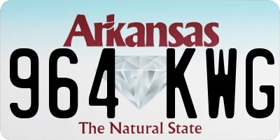 AR license plate 964KWG