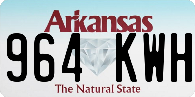 AR license plate 964KWH