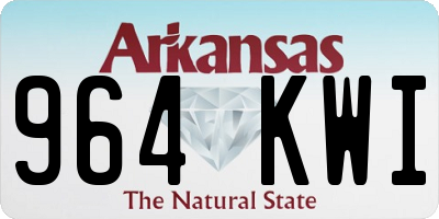 AR license plate 964KWI