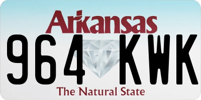 AR license plate 964KWK