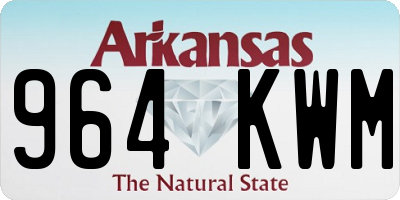 AR license plate 964KWM