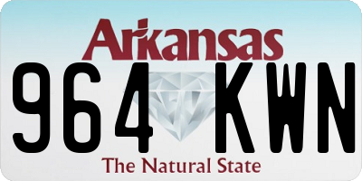 AR license plate 964KWN