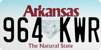 AR license plate 964KWR