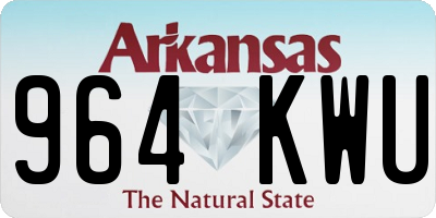 AR license plate 964KWU