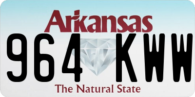 AR license plate 964KWW