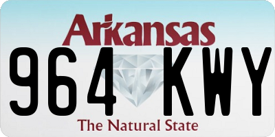 AR license plate 964KWY