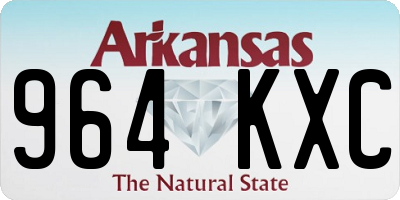 AR license plate 964KXC