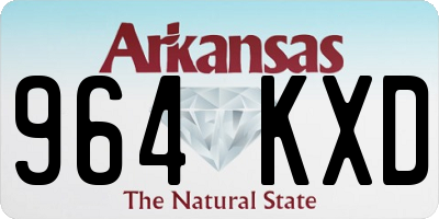 AR license plate 964KXD