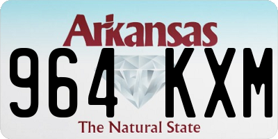AR license plate 964KXM