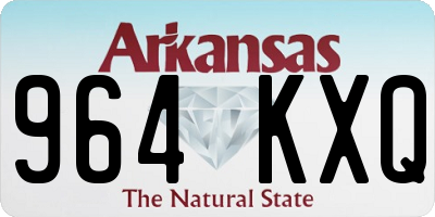 AR license plate 964KXQ