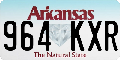 AR license plate 964KXR