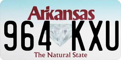 AR license plate 964KXU