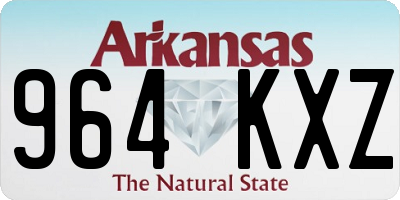 AR license plate 964KXZ