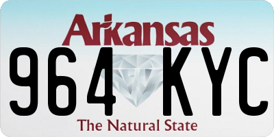 AR license plate 964KYC