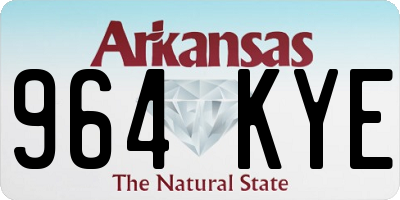 AR license plate 964KYE