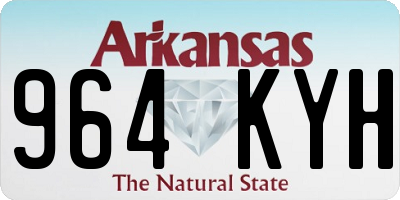AR license plate 964KYH