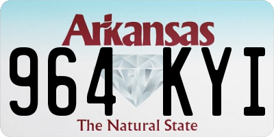AR license plate 964KYI