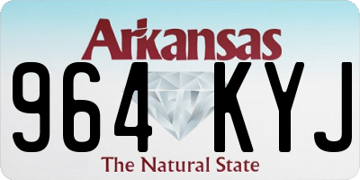 AR license plate 964KYJ