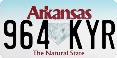 AR license plate 964KYR