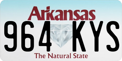 AR license plate 964KYS