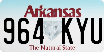 AR license plate 964KYU