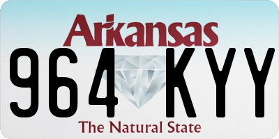 AR license plate 964KYY
