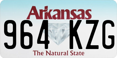 AR license plate 964KZG