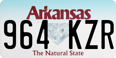 AR license plate 964KZR