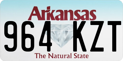 AR license plate 964KZT
