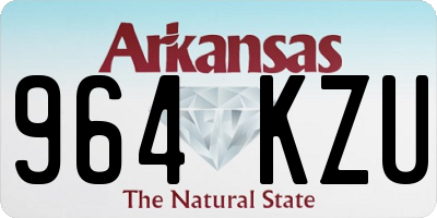 AR license plate 964KZU