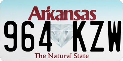 AR license plate 964KZW