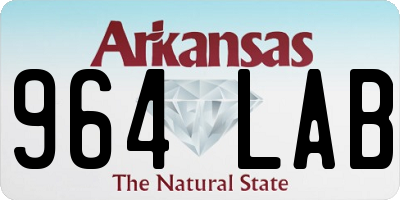 AR license plate 964LAB