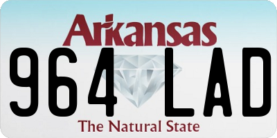 AR license plate 964LAD