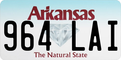 AR license plate 964LAI