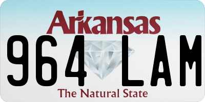 AR license plate 964LAM