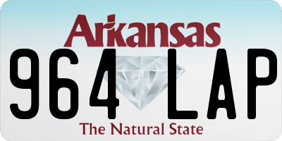AR license plate 964LAP