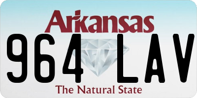 AR license plate 964LAV