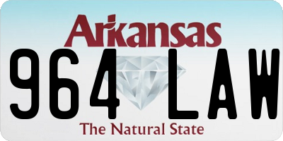 AR license plate 964LAW