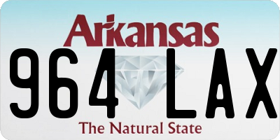 AR license plate 964LAX