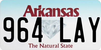 AR license plate 964LAY