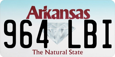 AR license plate 964LBI