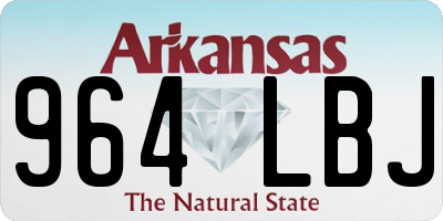 AR license plate 964LBJ