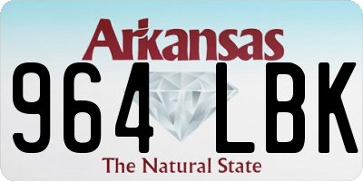 AR license plate 964LBK