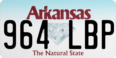 AR license plate 964LBP